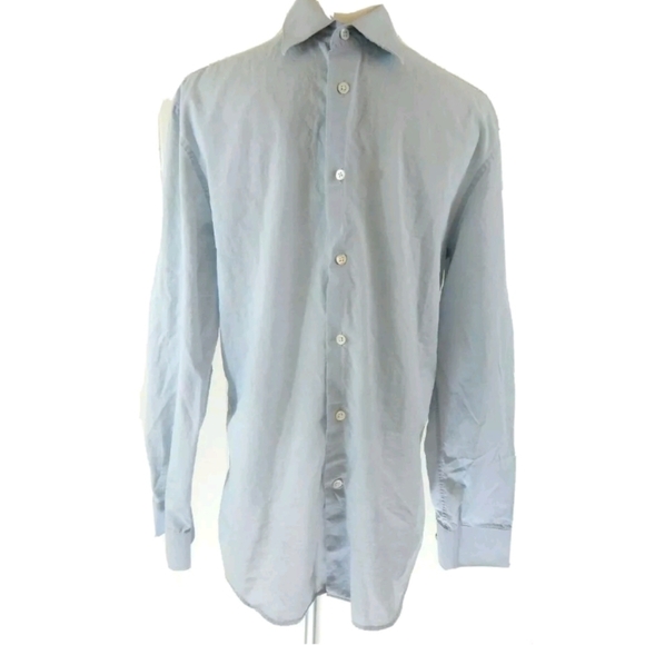 John Varvatos Light Blue Button Down Dress Shirt - Picture 1 of 3